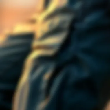 Close-up of innovative fabric texture showcasing breathability