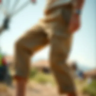 Sustainable materials used in the making of breathable cargo pants