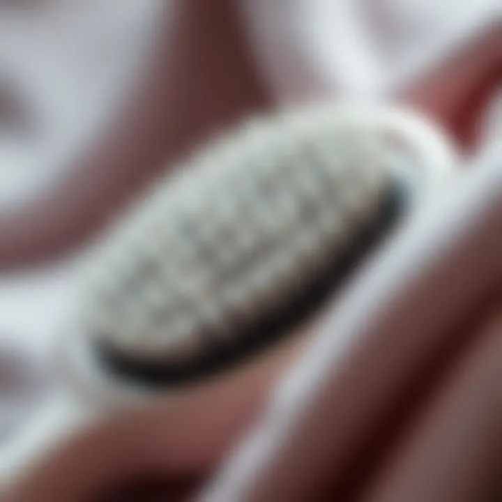 Materials Behind Effective Hair Removal Detailed view highlighting the materials used in hair removal brushes for fabrics