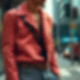 Stylish buckle clothing ensemble