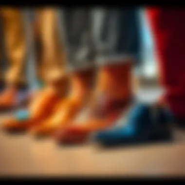 Diverse collection of shoes suitable for various business casual looks.