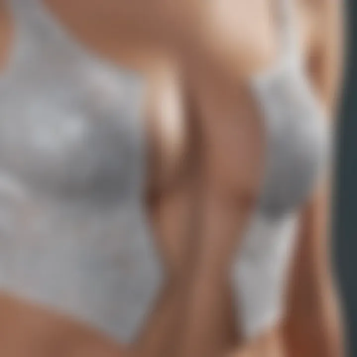 Close-up of materials used in the Capri body shaper emphasizing texture