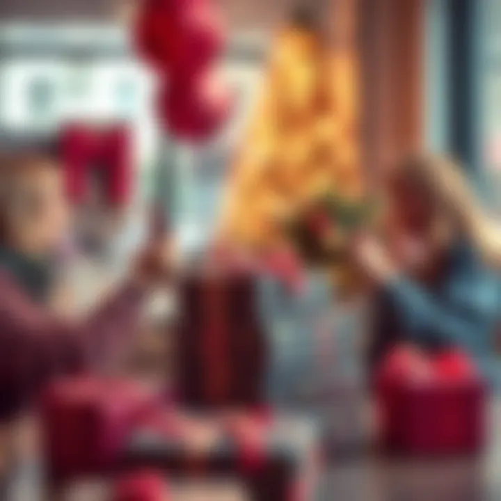 Celebrating team achievements with gifts