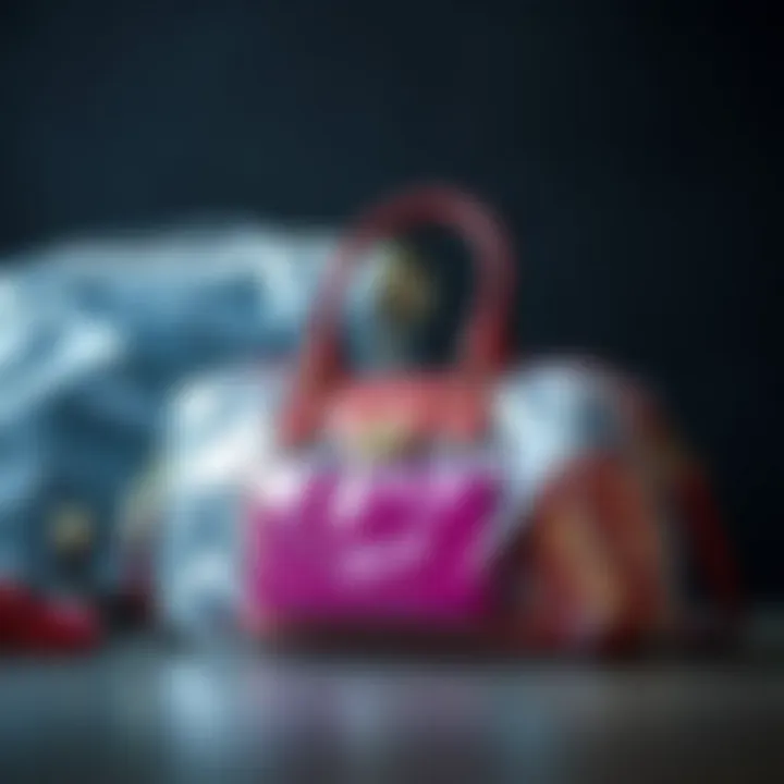 Variety of clear purse dust covers in different styles and materials