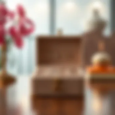 Customized earring organizer box showcasing personalized compartments