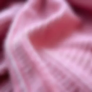 Close-up of fabric textures for plus size sweater dresses