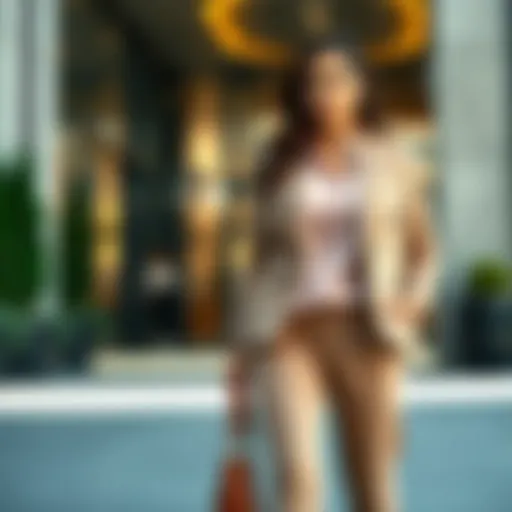 Stylish plus size work attire featuring a tailored blazer and chic trousers