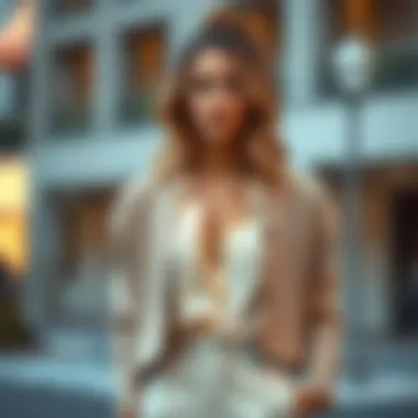 Fashionable crop shrug cardigan draped over a stylish outfit