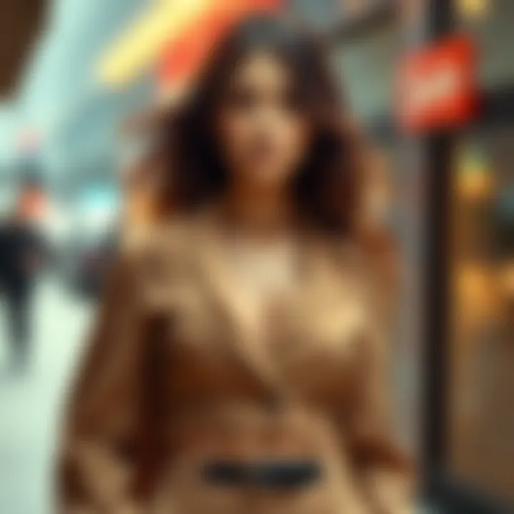 Stylish crop top suit set on a model