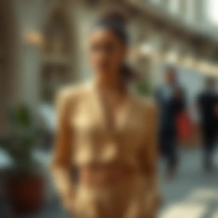 Sustainable materials used in crop top suit sets