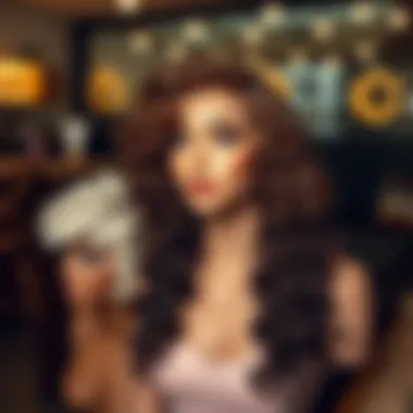 Stylish curly lace front wig in various colors and styles