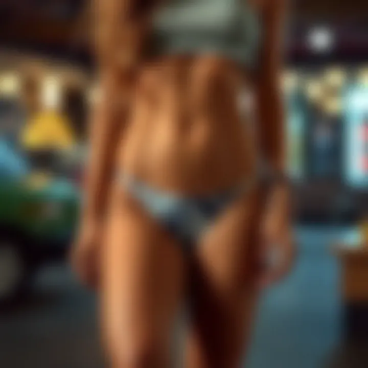 Trends in casual fashion featuring thongs