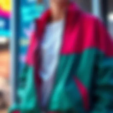 A stylish zip-up jacket in a vibrant color