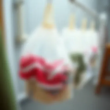 Sustainable Laundry Practices A visual demonstration of eco-friendly laundry practices.