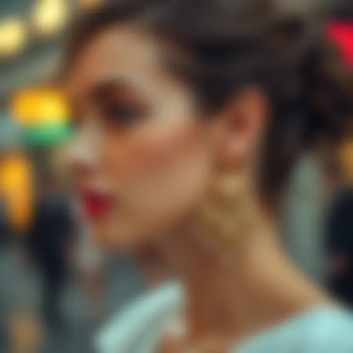 Trendy earrings showcasing the latest fashion