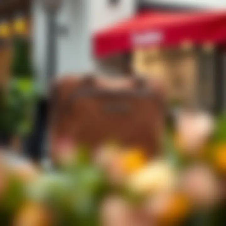 Stylish shoulder bag made from eco-friendly materials