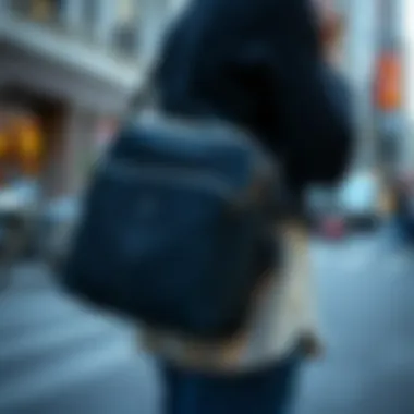 Ergonomic shoulder bag emphasizing comfort in carrying