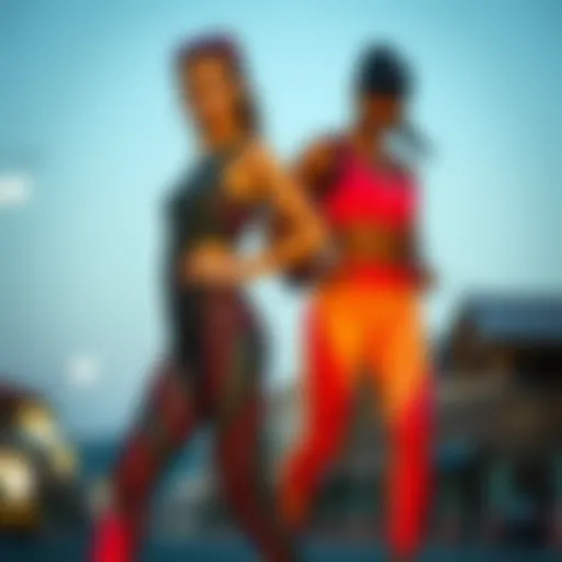 Versatile Active Wear Ensemble Dynamic fitness ensemble showcasing versatility in active wear