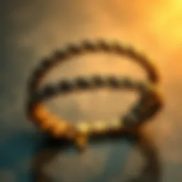 Elegant braided couple bracelet showcasing intricate design