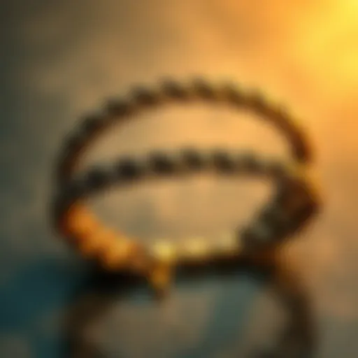 Elegant braided couple bracelet showcasing intricate design