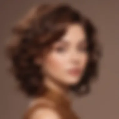 Elegant representation of brown passion twist hairstyle showcasing its unique texture and color.