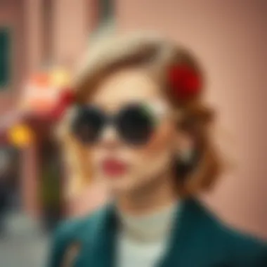 Styling Cat Eye Floral Glasses for Every Occasion Stylish individual wearing cat eye floral glasses outdoors