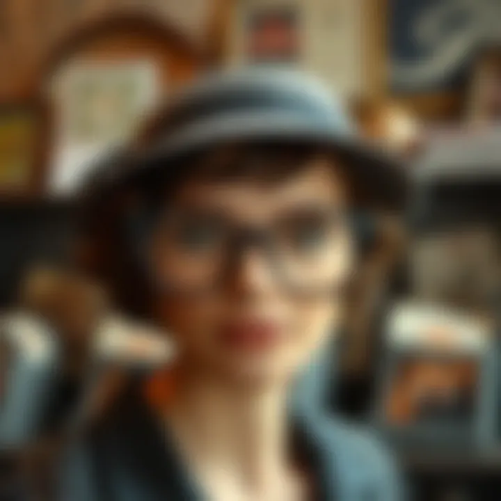 The Timeless Charm of Cat Eye Floral Glasses Elegant cat eye floral glasses in a vintage setting