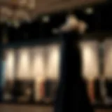 Elegant plus size black dress on display