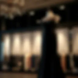 Elegant plus size black dress on display