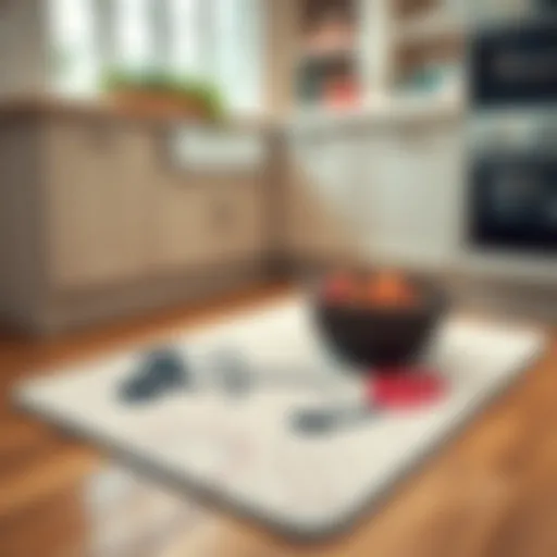 Elegant Disney-themed kitchen mat enhancing decor