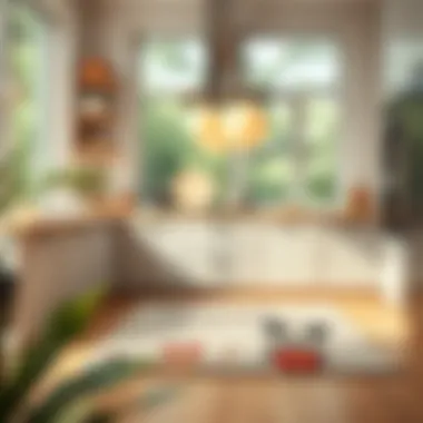 Stylish Disney-Inspired Kitchen Mat Stylish Disney-inspired kitchen mat in modern setting