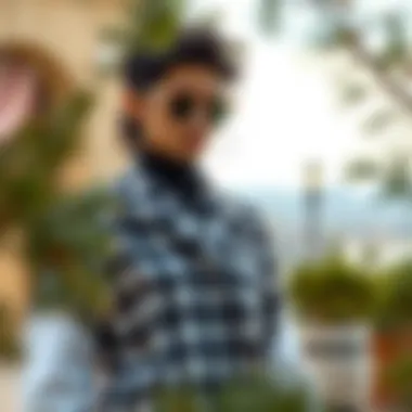 Stylish use of faux pine elements in contemporary fashion