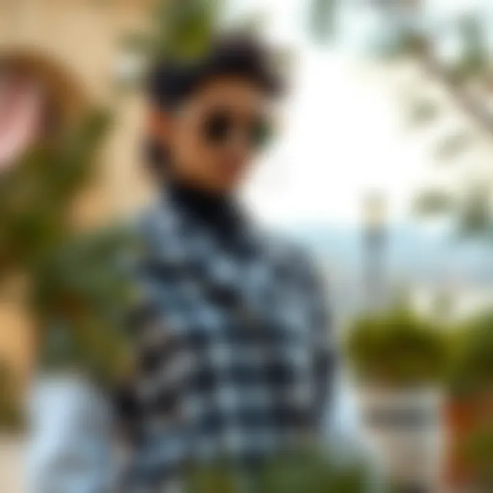 Stylish use of faux pine elements in contemporary fashion