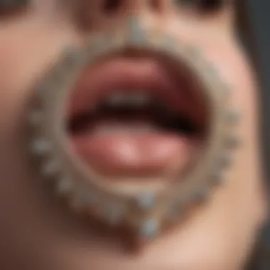 Elegant Feminine Septum Rings Elegant arrangement of various feminine septum rings showcasing intricate designs