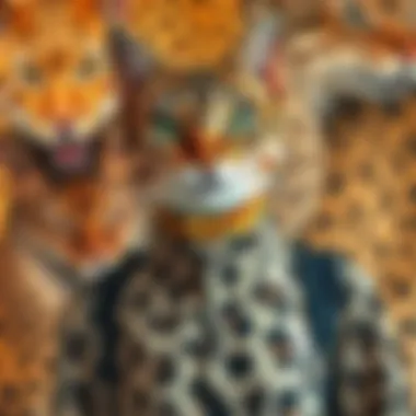 Cultural Influences of Animal Prints Cultural influences of animal prints depicted in a vibrant collage