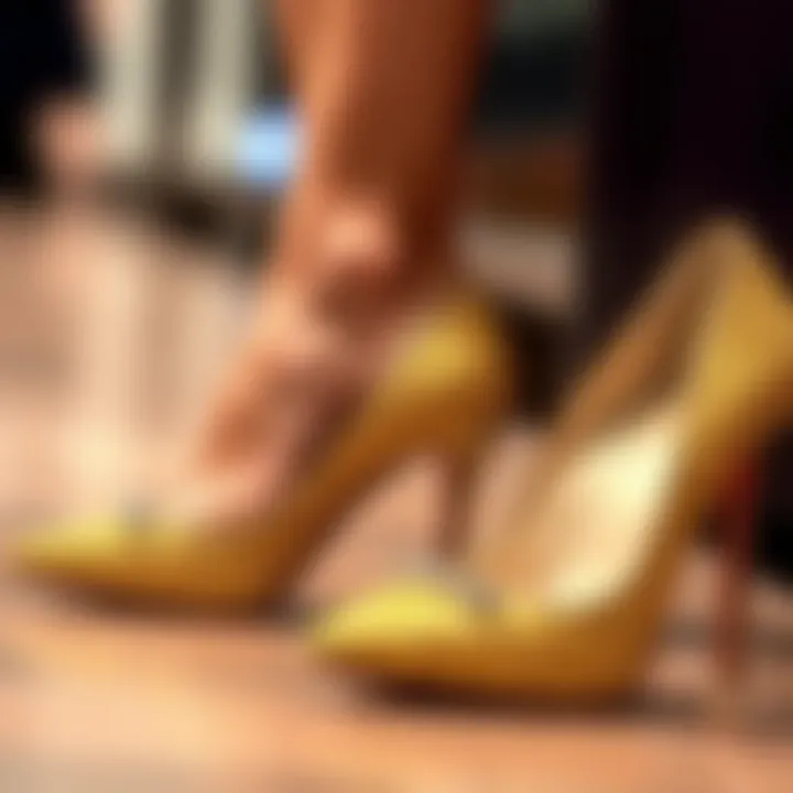 Trendy Shoes for Every Occasion Trendy gold glitter shoes for various occasions