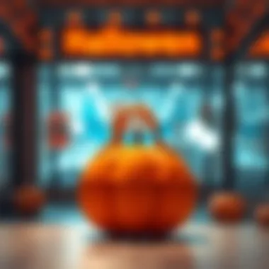 A stylish pumpkin-shaped purse perfect for Halloween celebrations