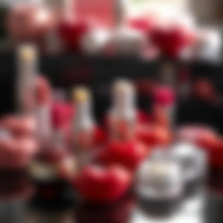 Aesthetic Variety of Lip-Shaped Containers Aesthetic arrangement of various lip-shaped lip balm containers