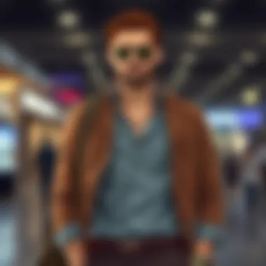 Sophisticated Casual Outfit Ensemble A curated outfit featuring a casual shirt paired with complementary accessories.