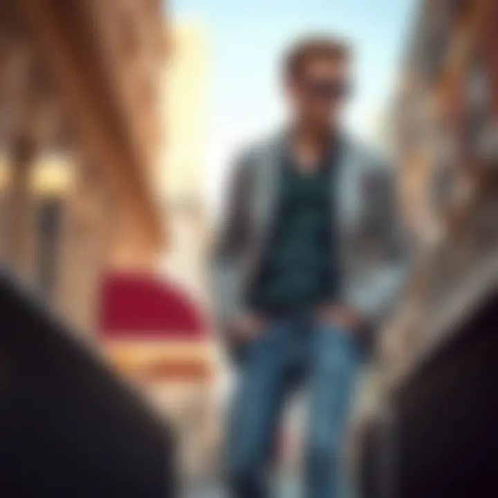 Sophisticated casual outfit featuring a tailored blazer and jeans