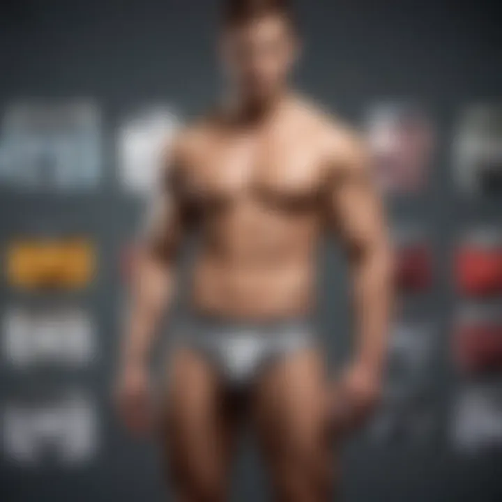 A selection of diverse customization options for underwear