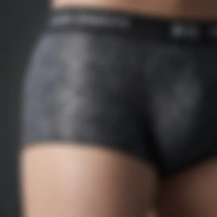 Close-up of high-quality fabric used in customized underwear