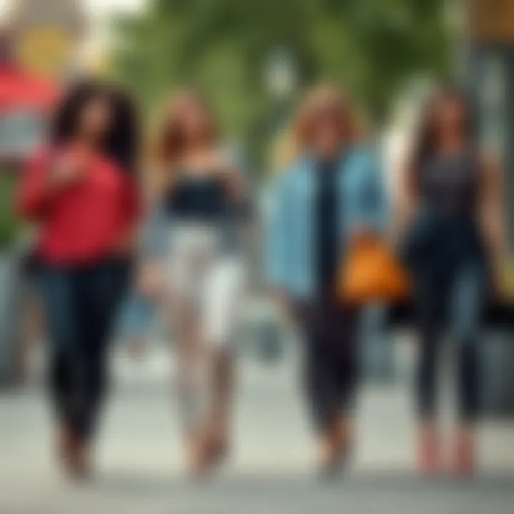 Diverse outfit ideas featuring plus size lace capri leggings