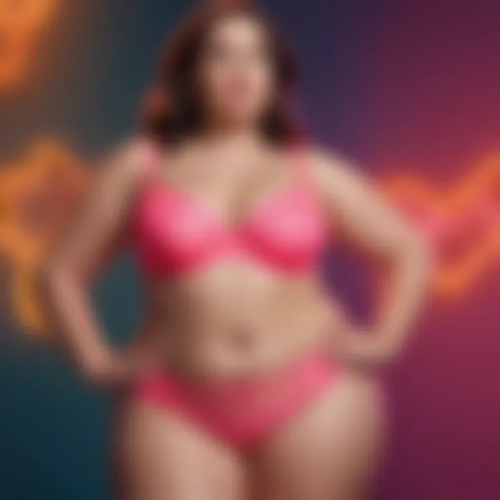 Vibrant Plus Size Neon Lingerie Set Vibrant plus size neon lingerie set showcasing bold colors and intricate designs