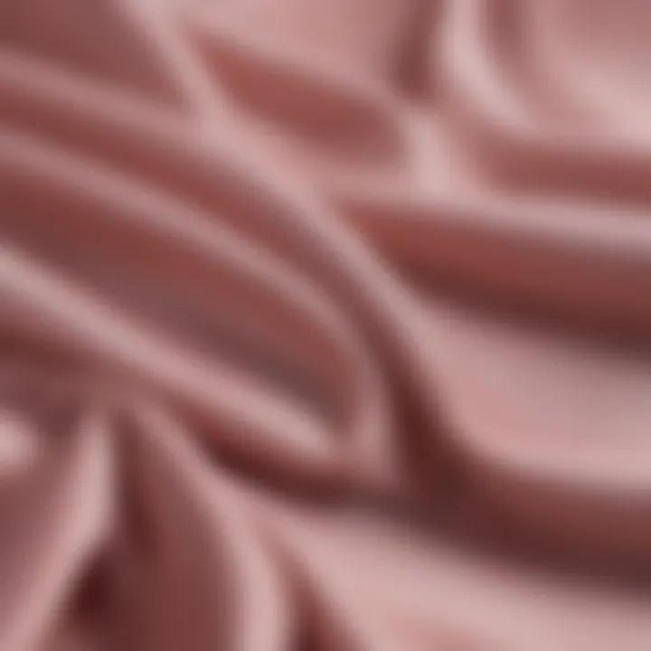 Close-up of fabric texture showcasing 100% polyester