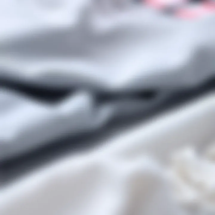 Fabric Choices for Comfort and Style Close-up of fabric swatches used for plus size undershirts