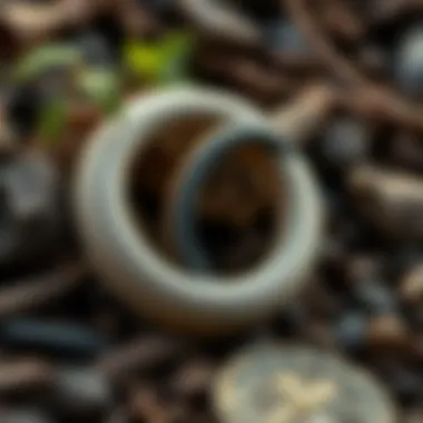 Environmental Appeal of Rubber Rings An artistic arrangement of rubber couple rings surrounded by natural elements, symbolizing their environmental significance.