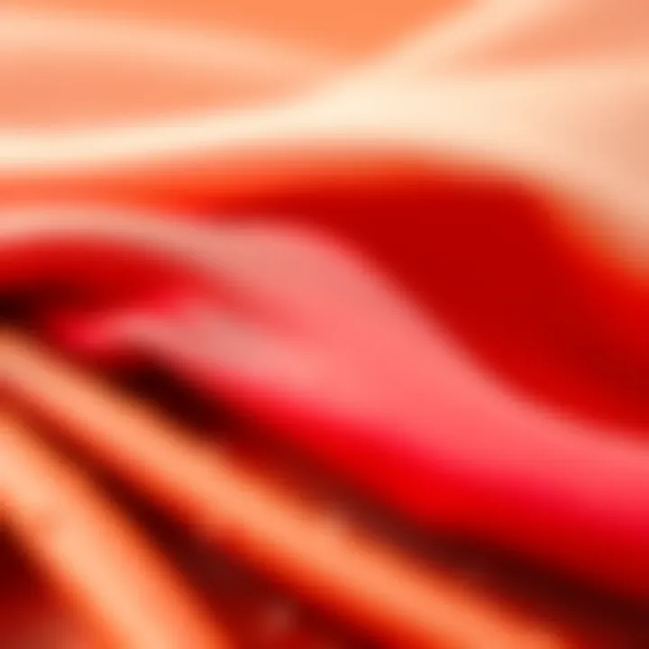 Close-up of luxurious fabric swatches representing various textures