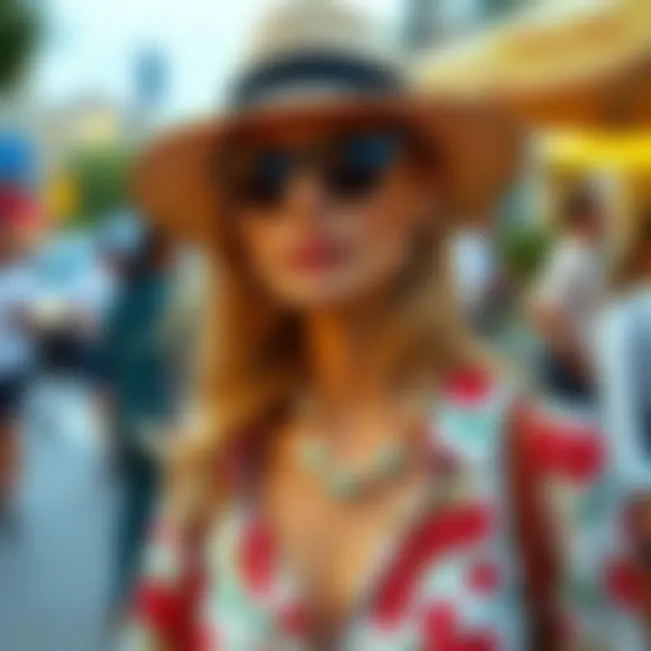 Accessorized Brunch Ensemble Accessorized brunch look with statement jewelry