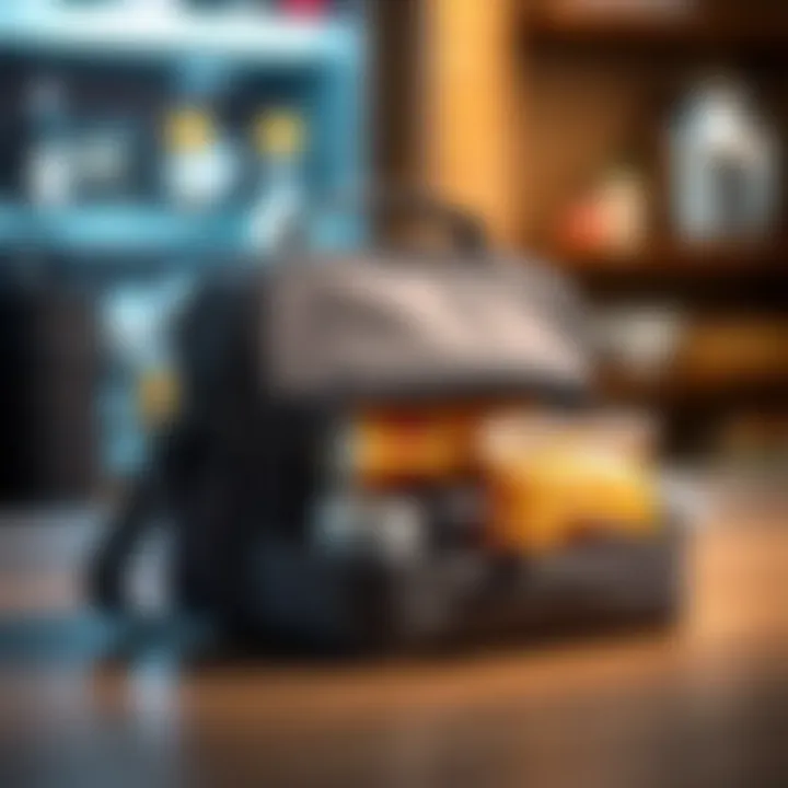 Compact lunch bag with compartments